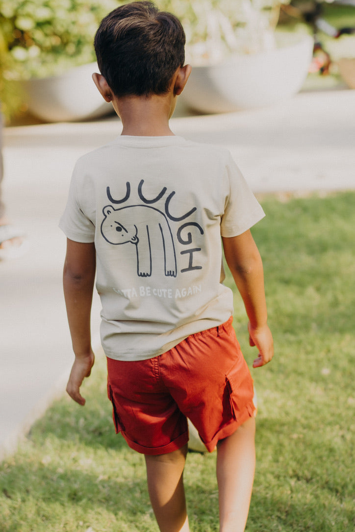 Beige Graphic tee