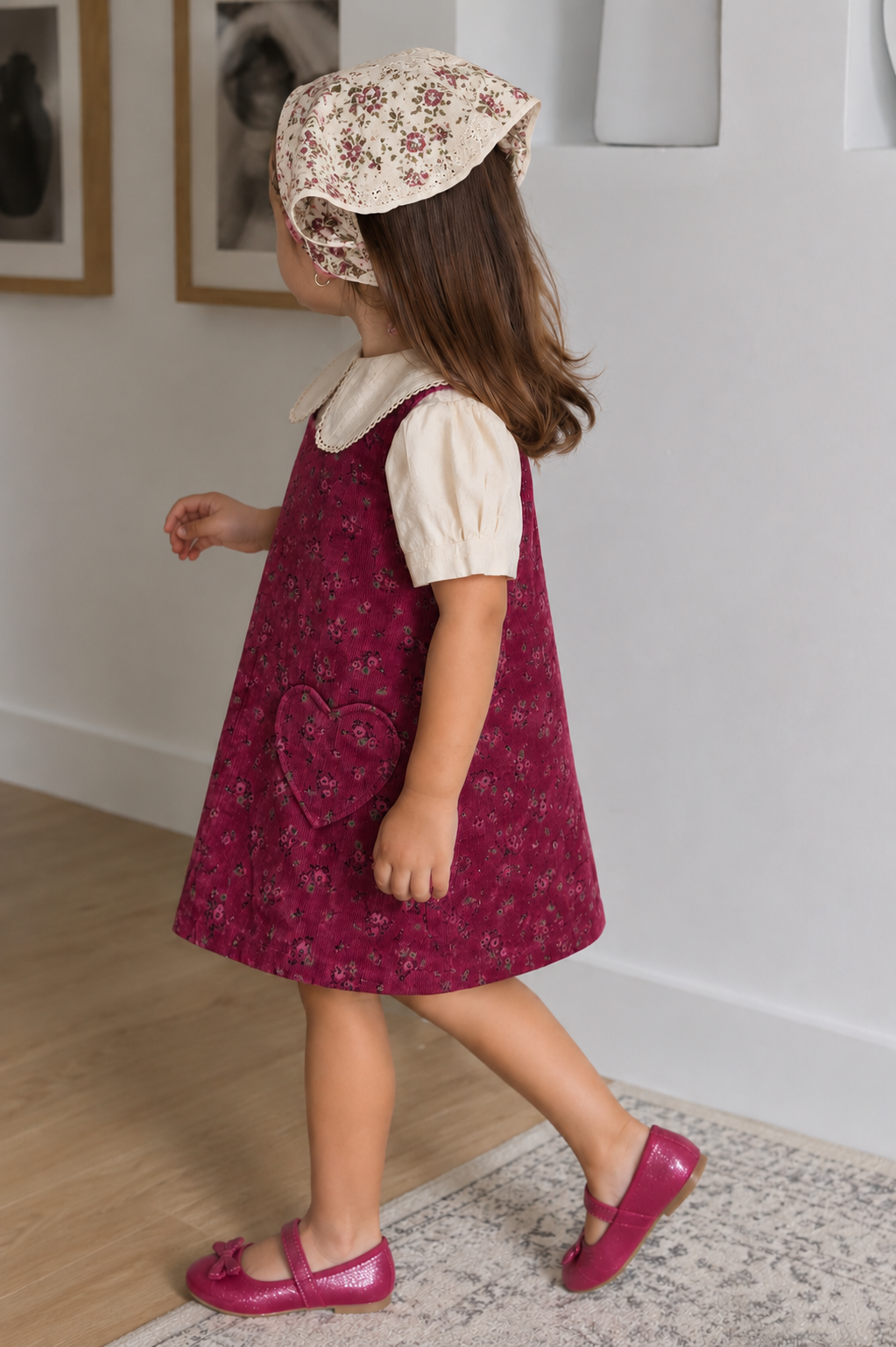 Berry Bloom Pinafore Set