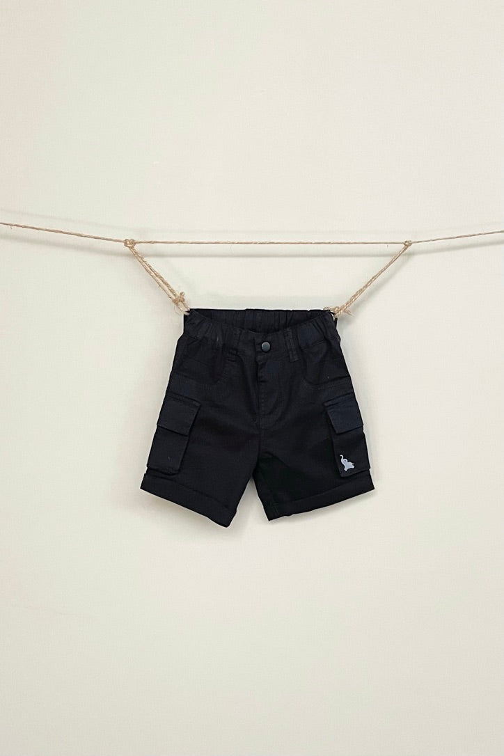 Black Cargo Shorts