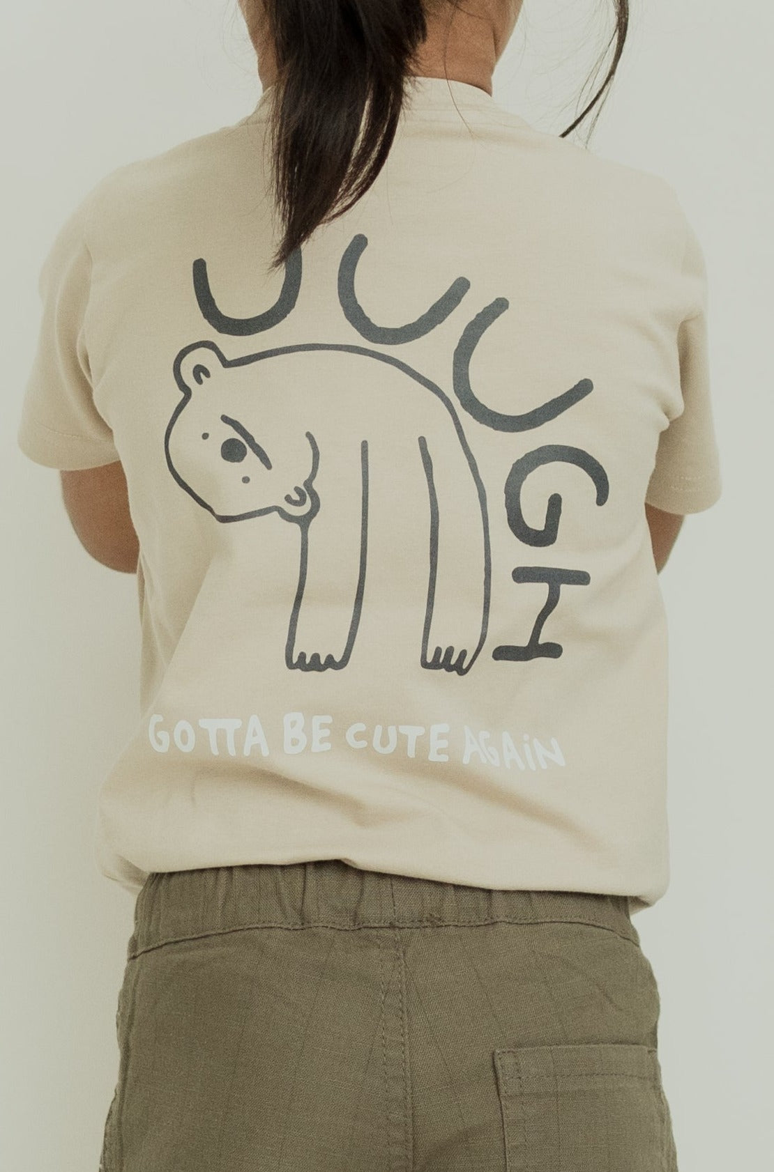 Beige Graphic tee