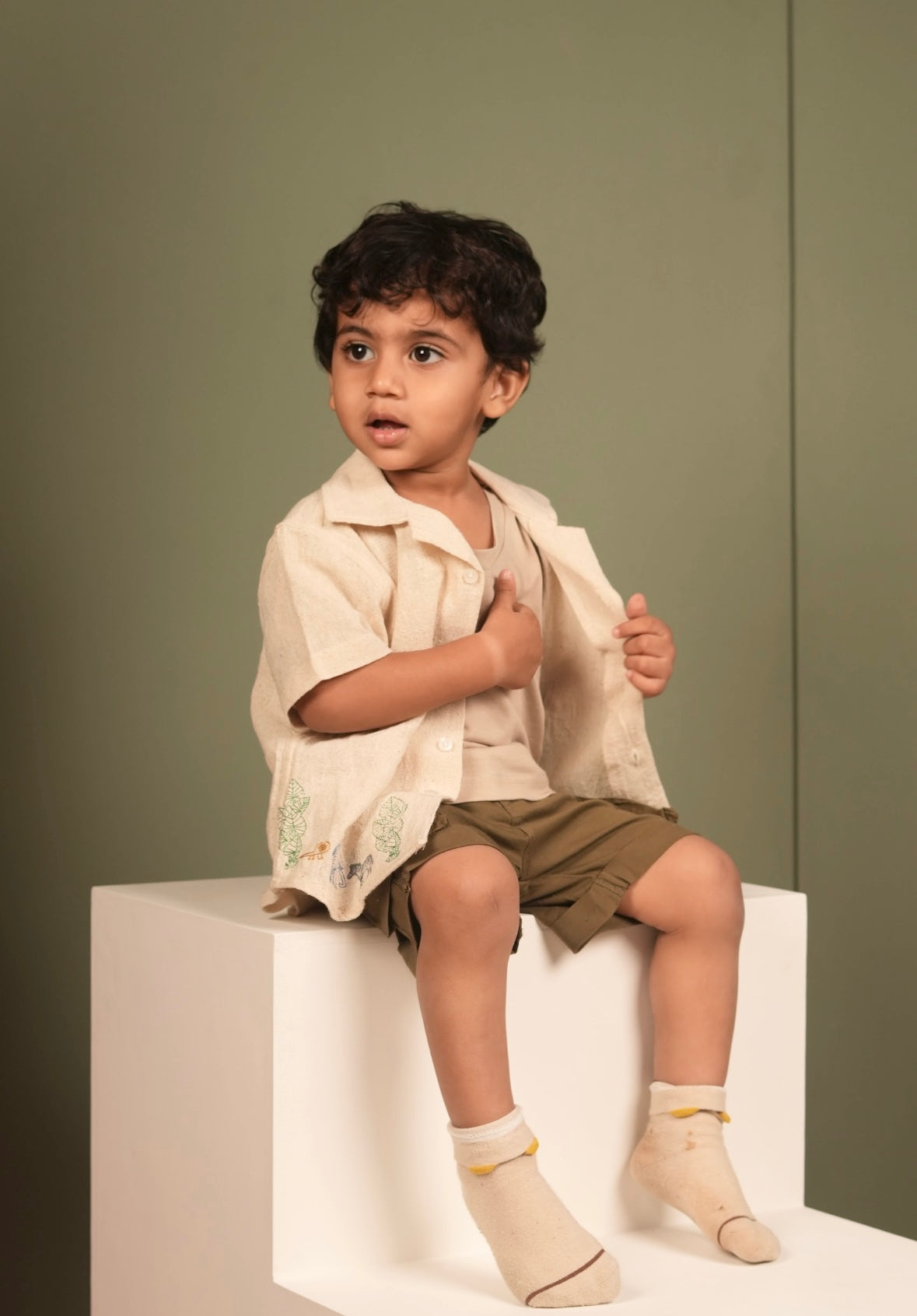 Breezy Animal Shirt in beige