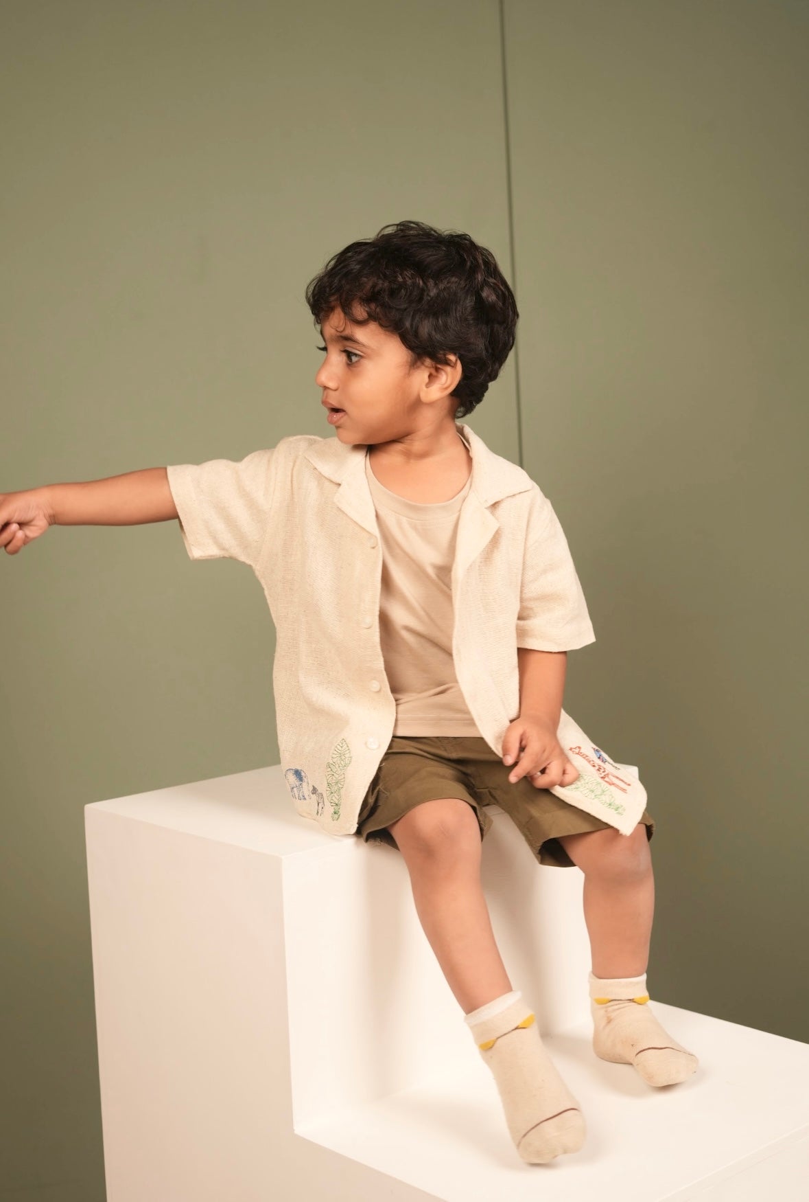 Breezy Animal Shirt in beige