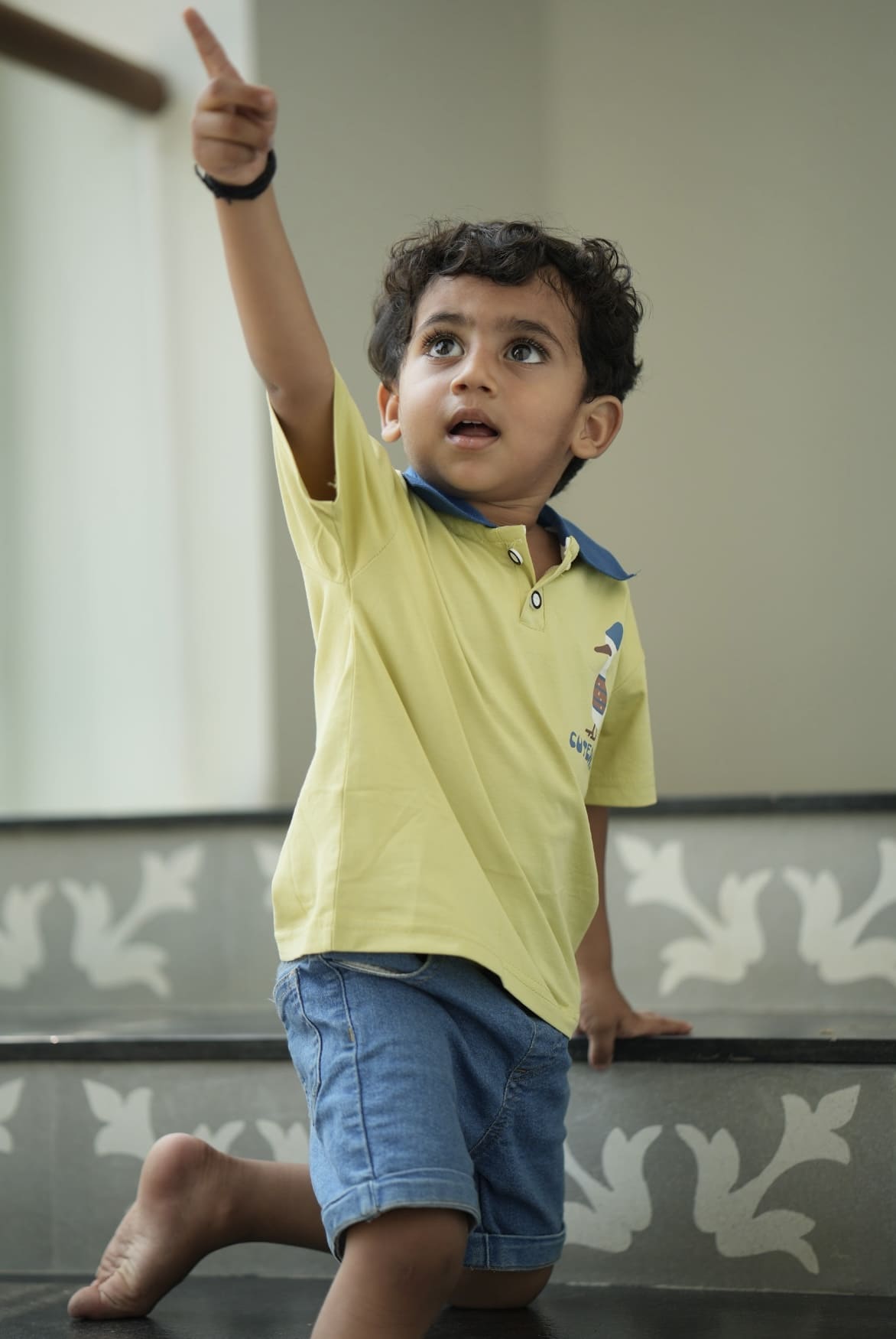 Duck polo tee in green