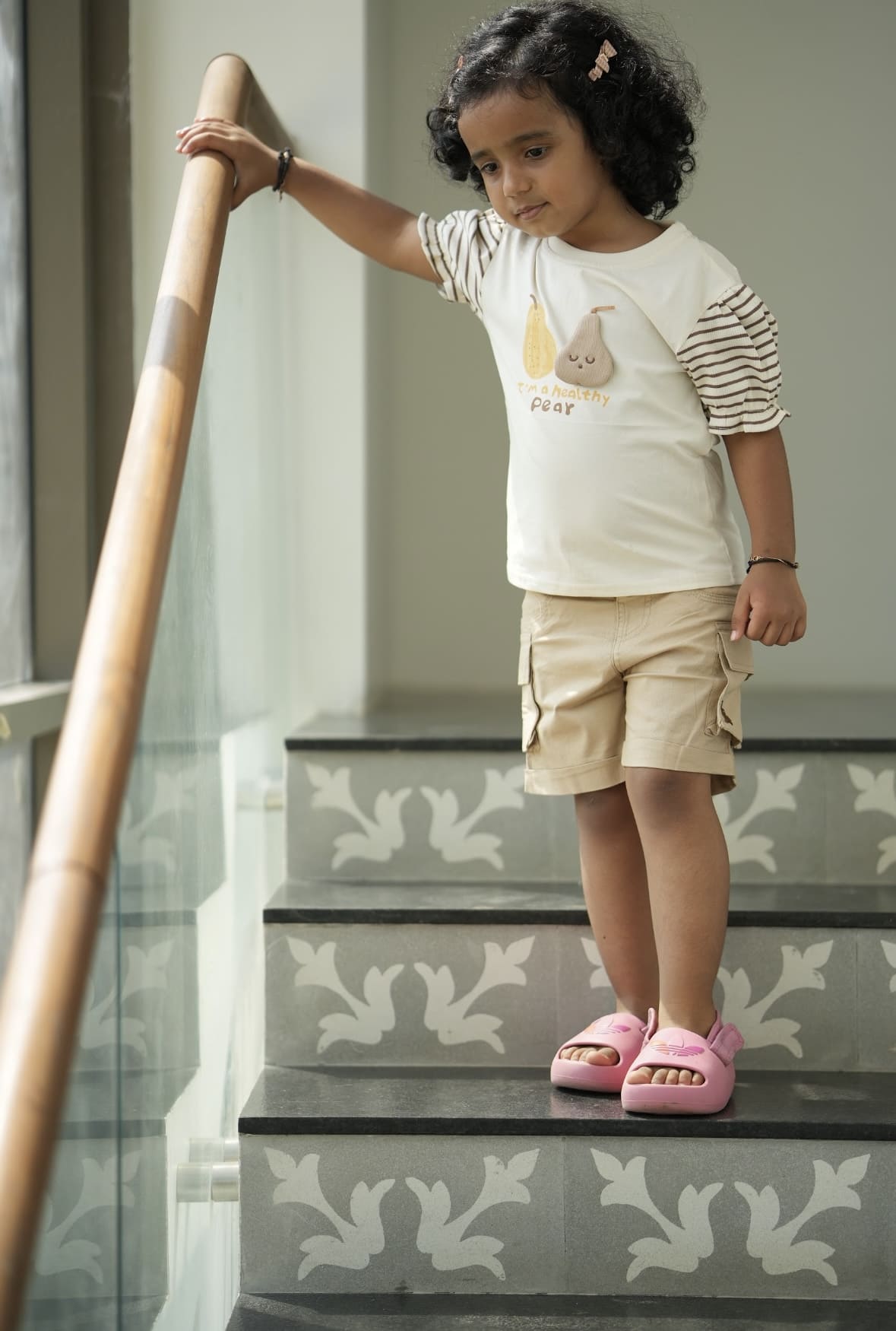 Pear up tee in beige