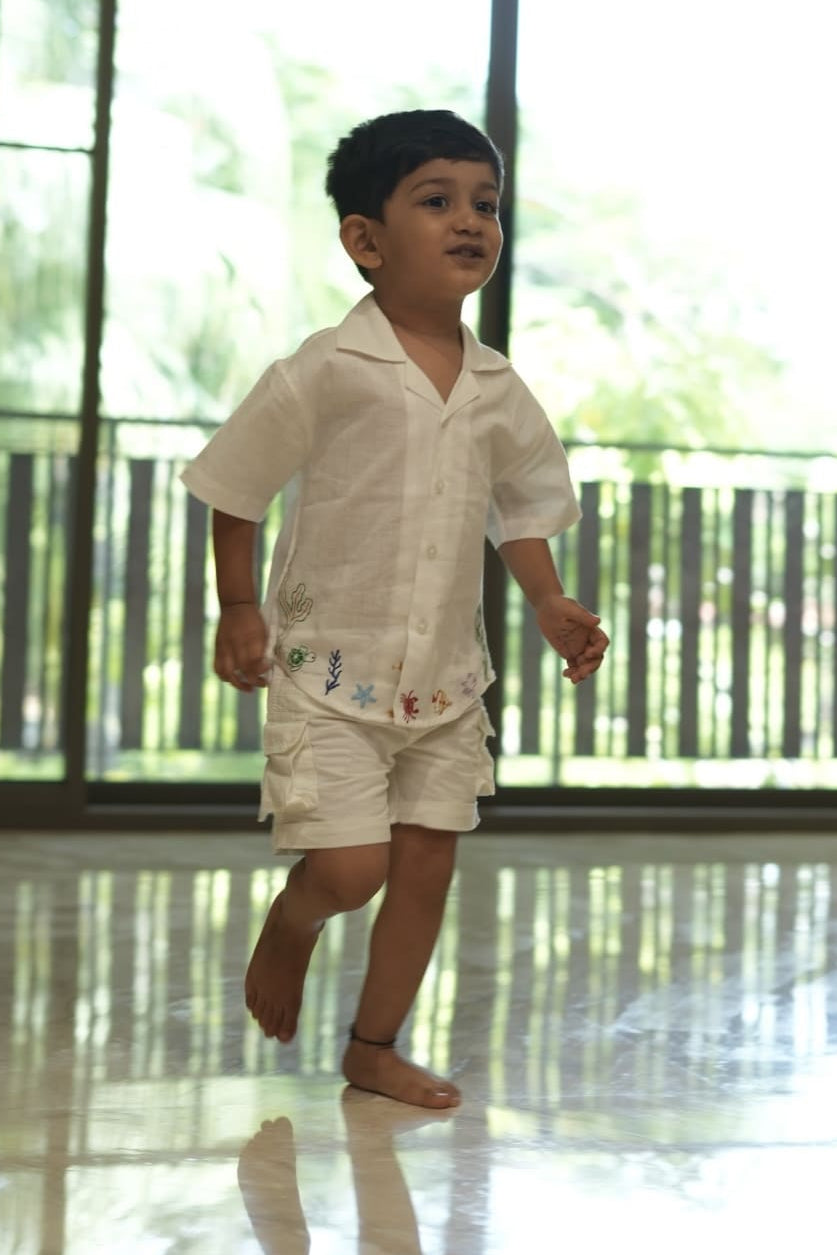 Breezy Linen Marine Animal set