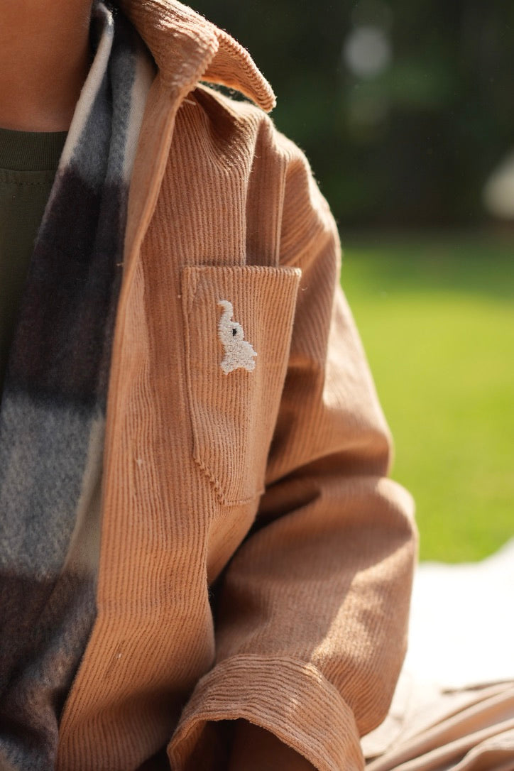 Chestnut corduroy shirt