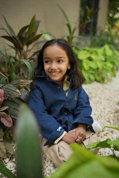 Navy corduroy shirt