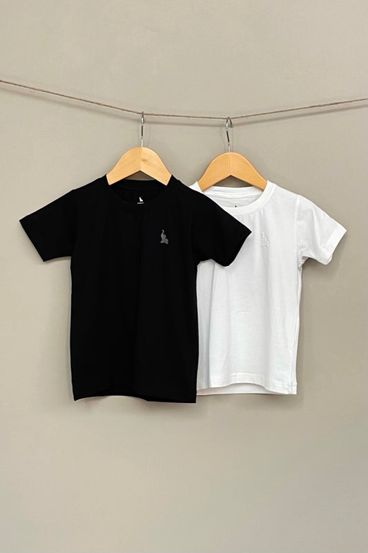 Monochrome tees (pack of 2)