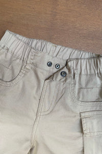 Beige Cargo Shorts