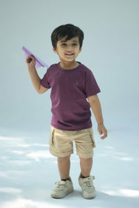 Purple solid tee