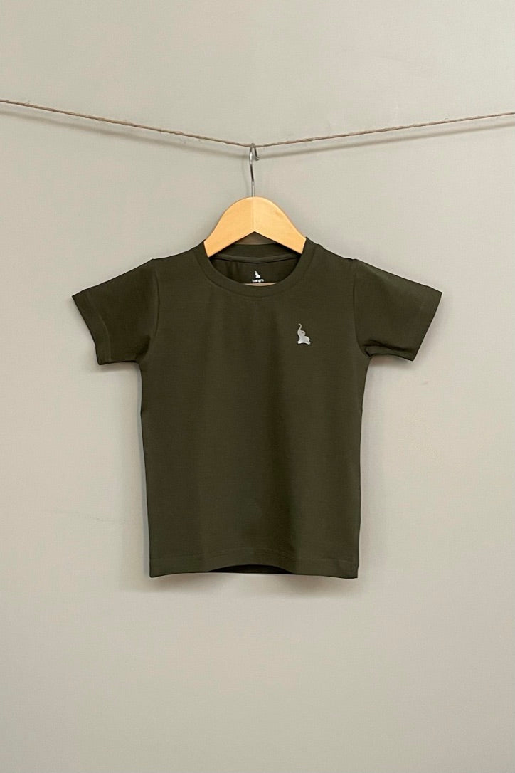 Olive Solid tee