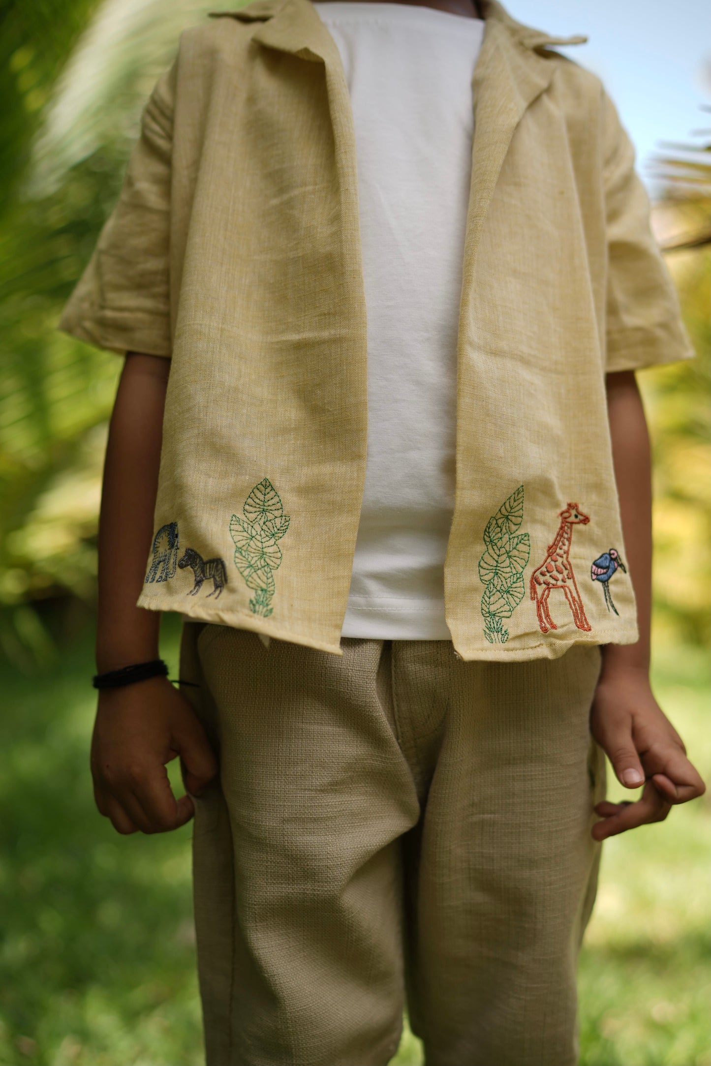 Breezy Yellow Animal Shirt