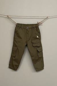 Olive Green multi pocket cargo pants