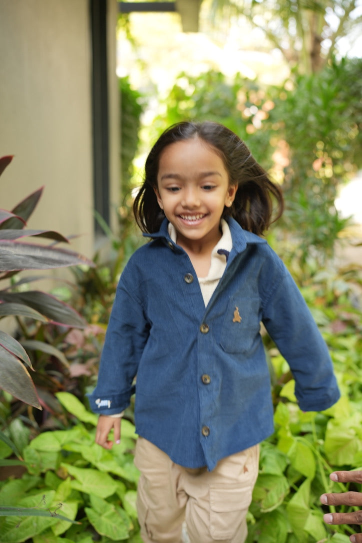 Navy corduroy shirt