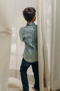 Light wash denim shirt