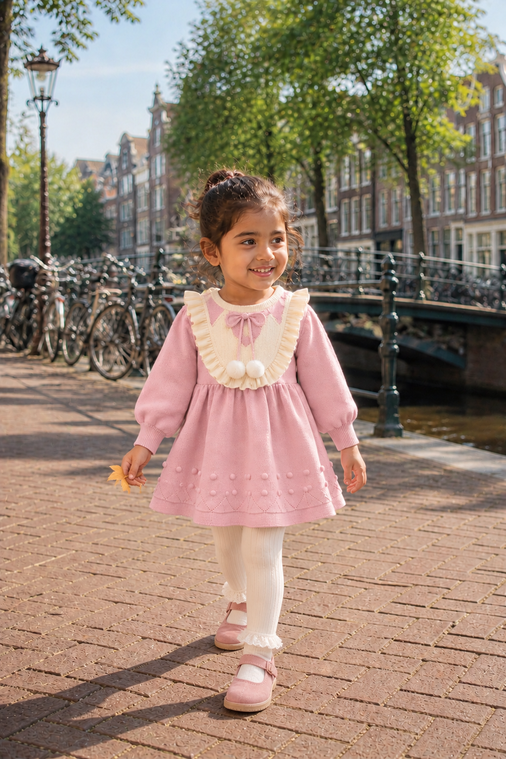 Blush Ruffle Knit Dress