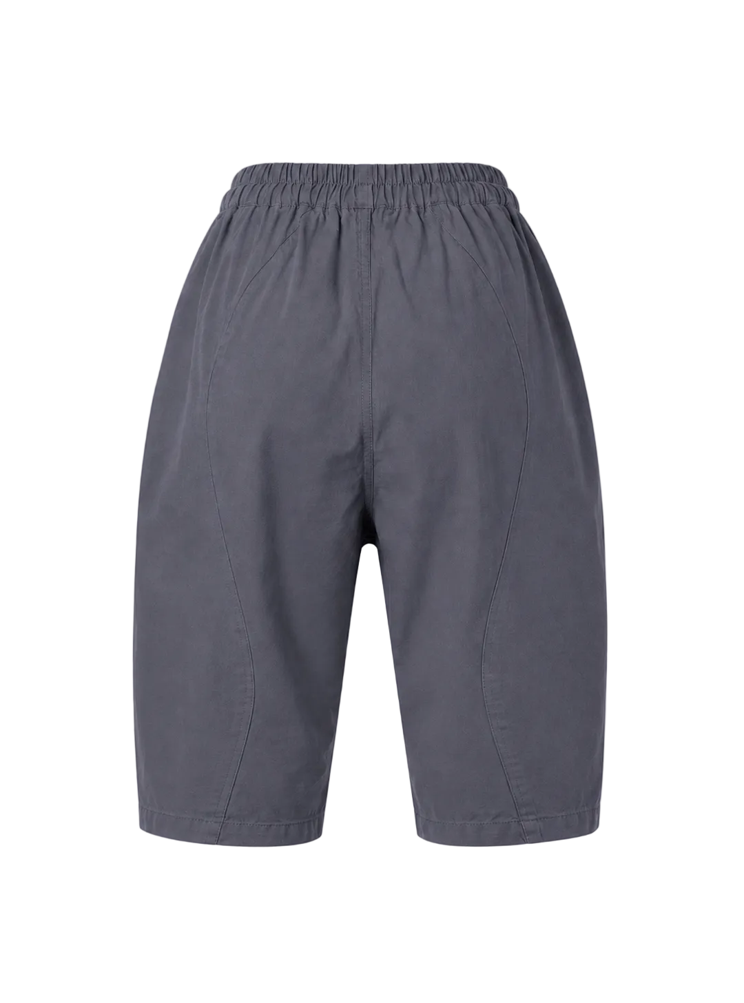 Gray shorts on a light gray background