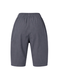 Gray shorts on a light gray background