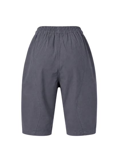 Gray shorts on a light gray background