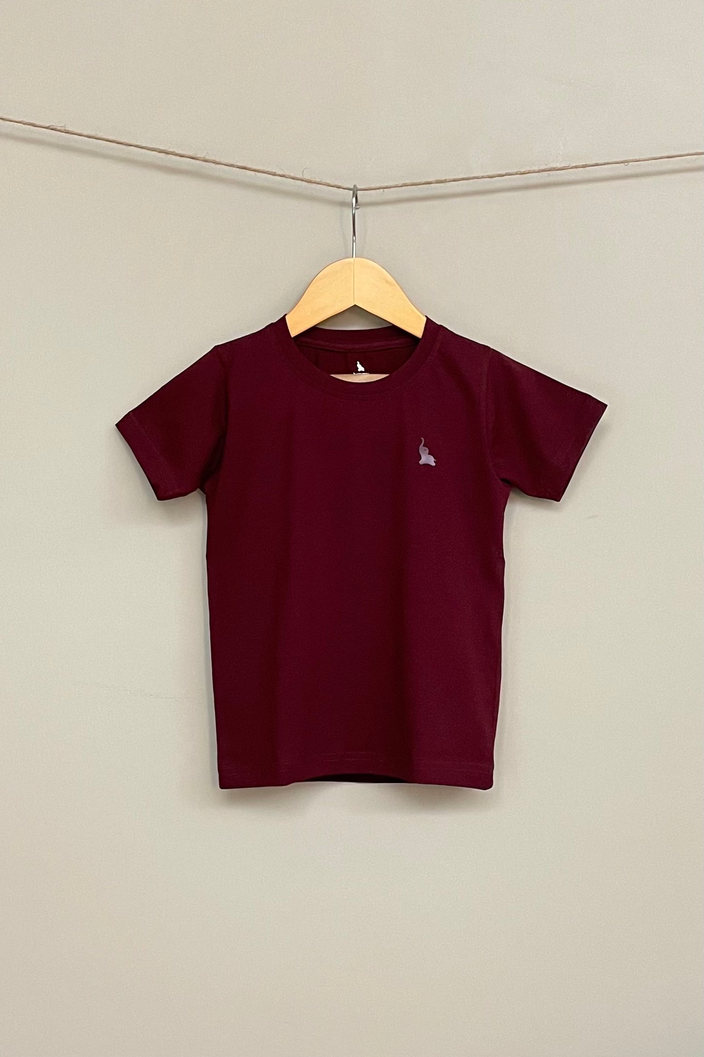 Plum Solid tee