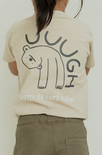 Beige Graphic tee