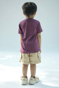 Purple solid tee