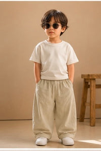Beige baggy pants