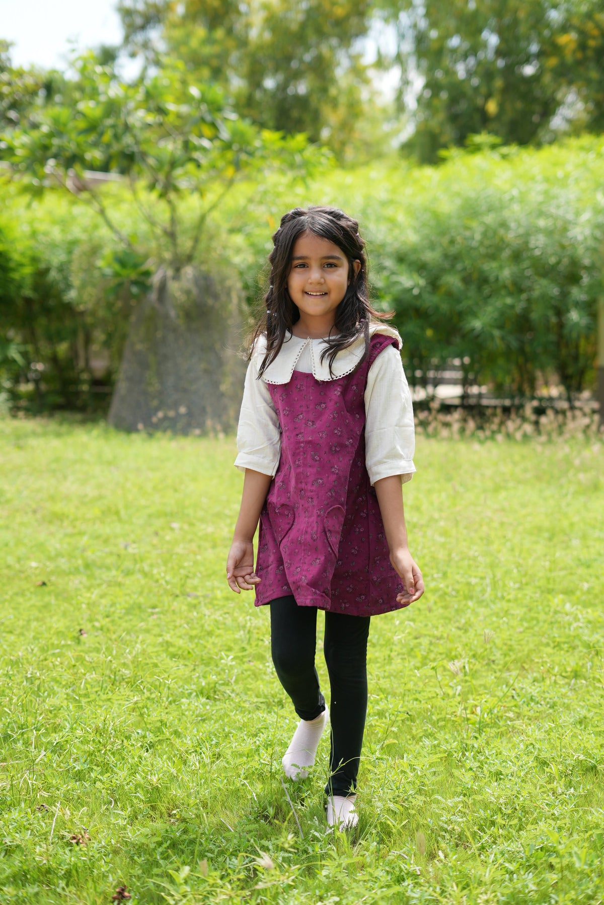 Berry Bloom Pinafore Set