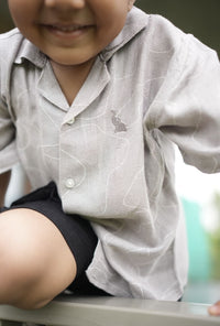 Grey printed shirt