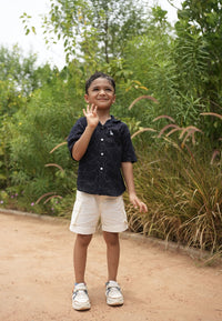 White cargo shorts