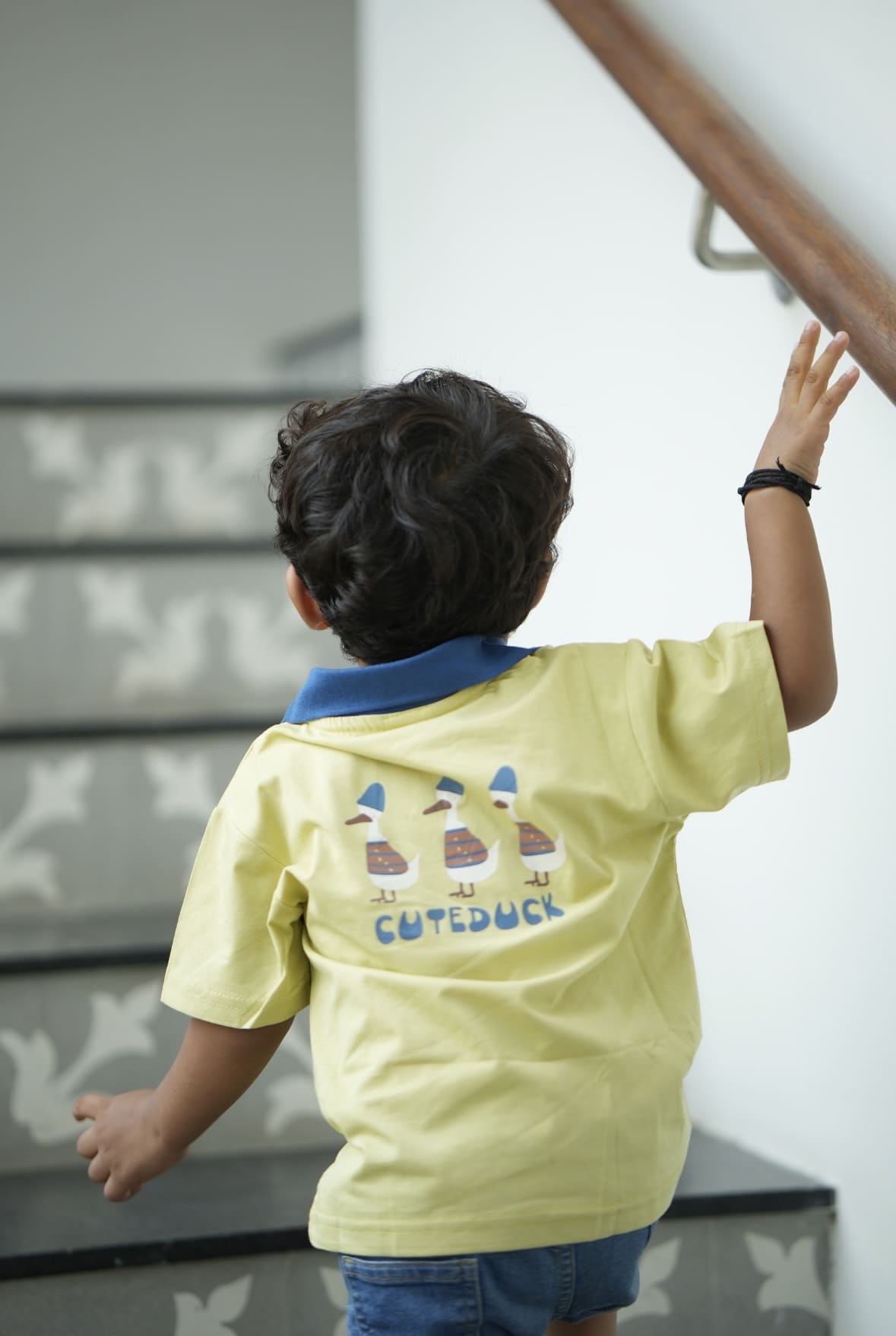 Duck polo tee in green