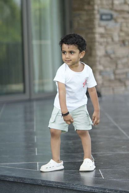 Sage cargo shorts