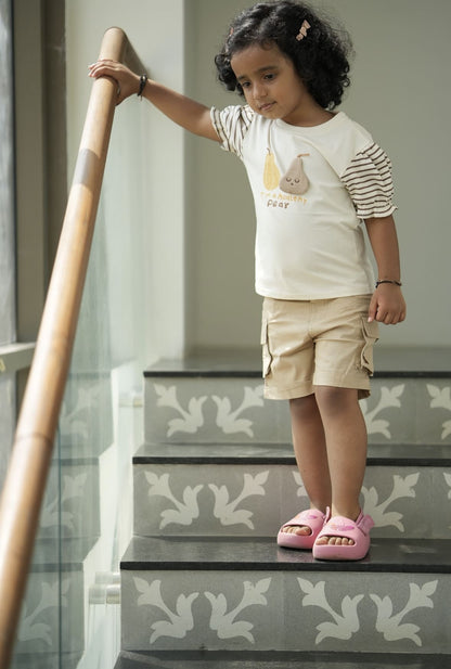 Pear up tee in beige