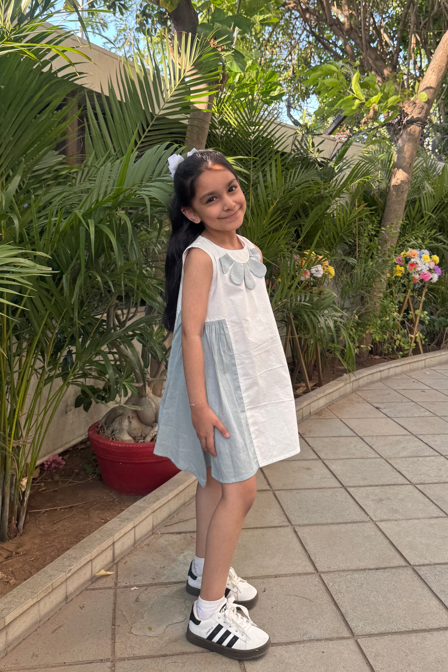 Sage Petal Dress