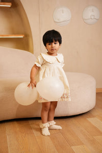 Ivory Flower Dress