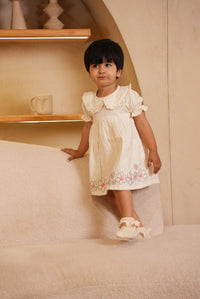 Ivory Flower Dress