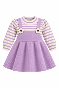 Lilac Bloom Knit Dress