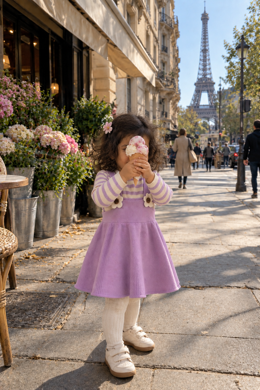 Lilac Bloom Knit Dress
