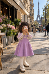 Lilac Bloom Knit Dress