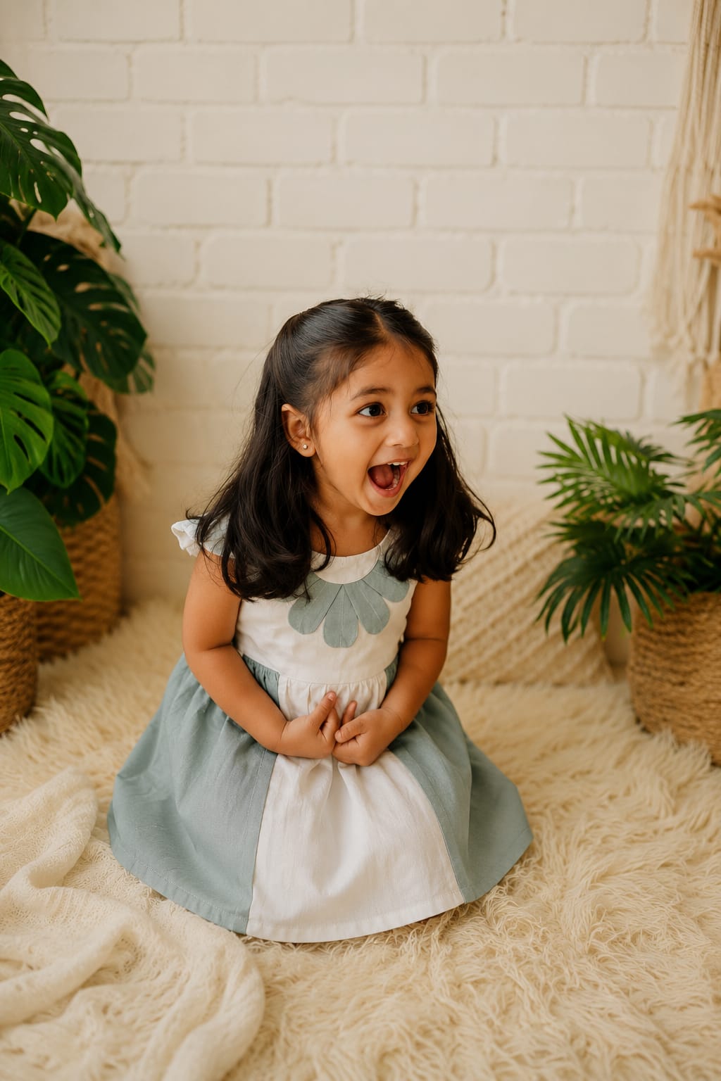 Sage Petal Dress