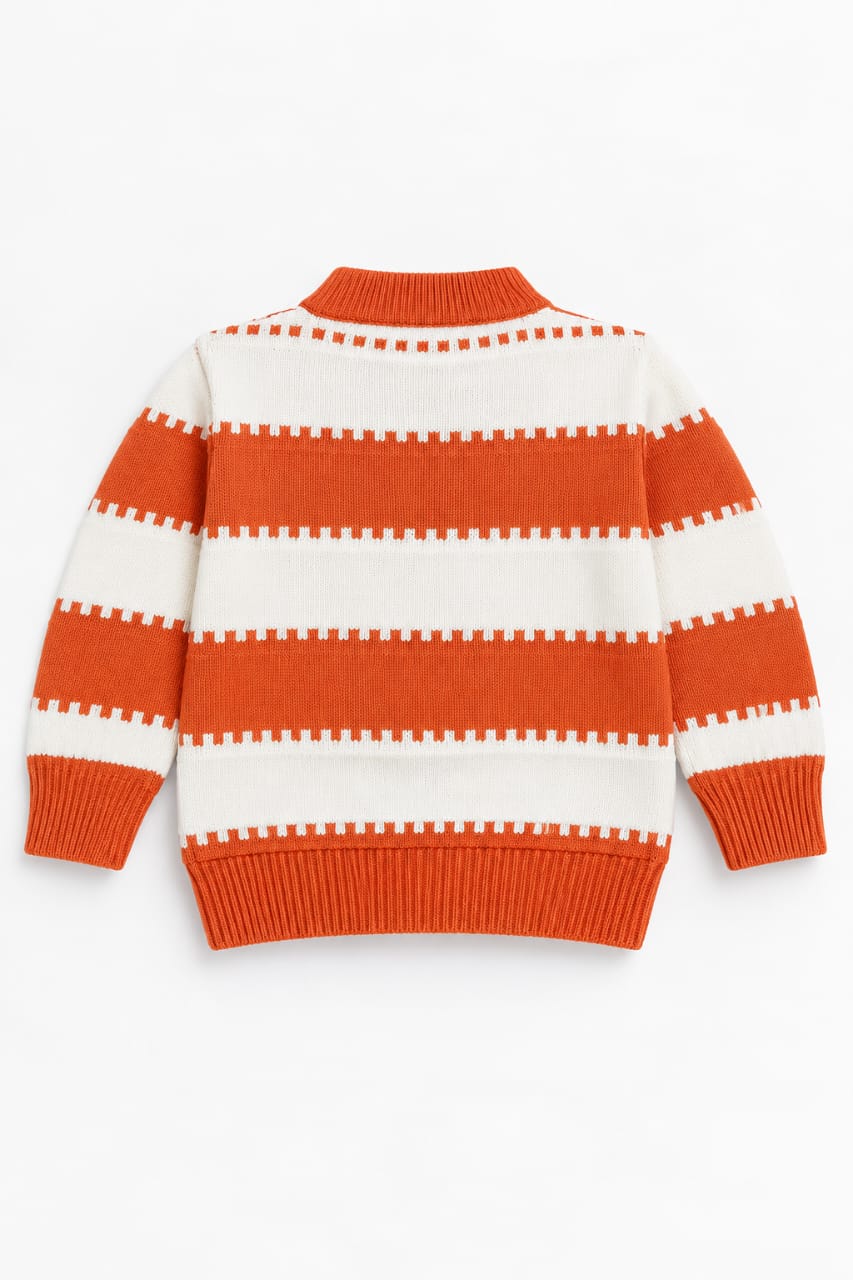 Orange Stripe Knit