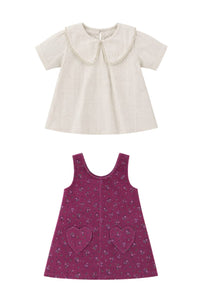 Berry Bloom Pinafore Set