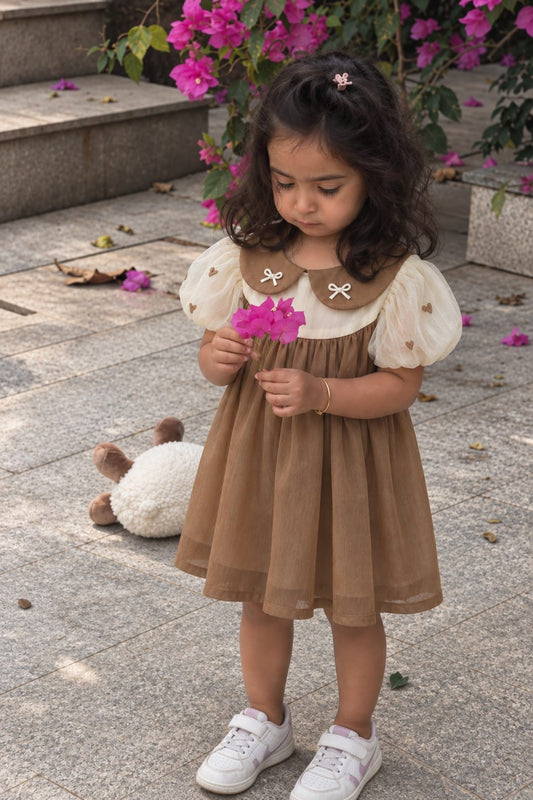 Hazelnut Bow Dress