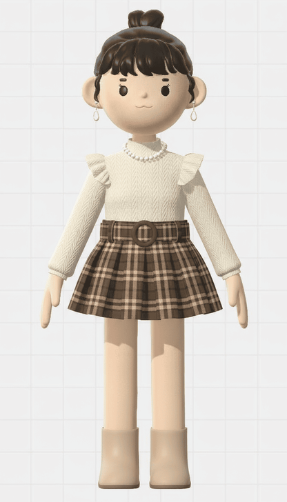 Winter woods Skirt set